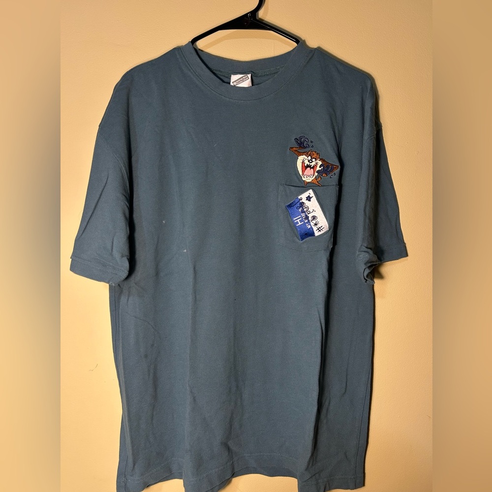 Tazmanian Devil Men's XL Pocket Shirt 1999 WB